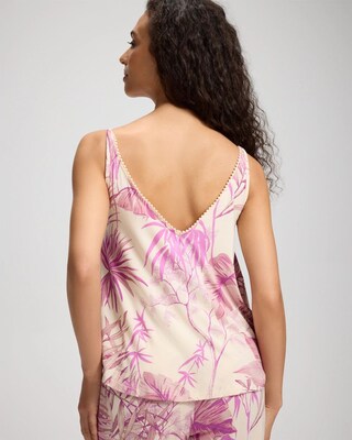 Pom Trim Pajama Cami click to view larger image.
