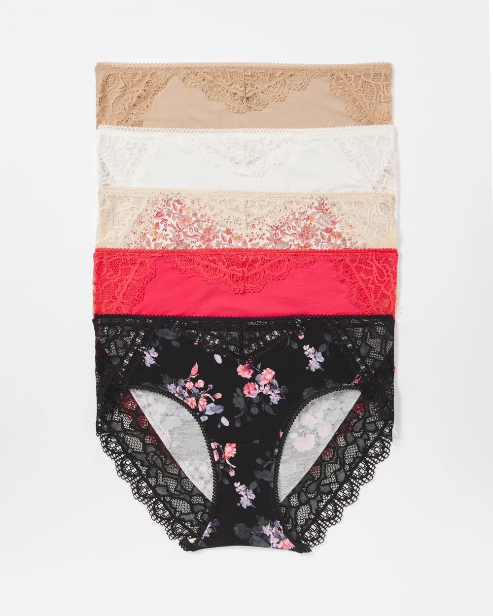 Embraceable Lace Hipster 5 Pack