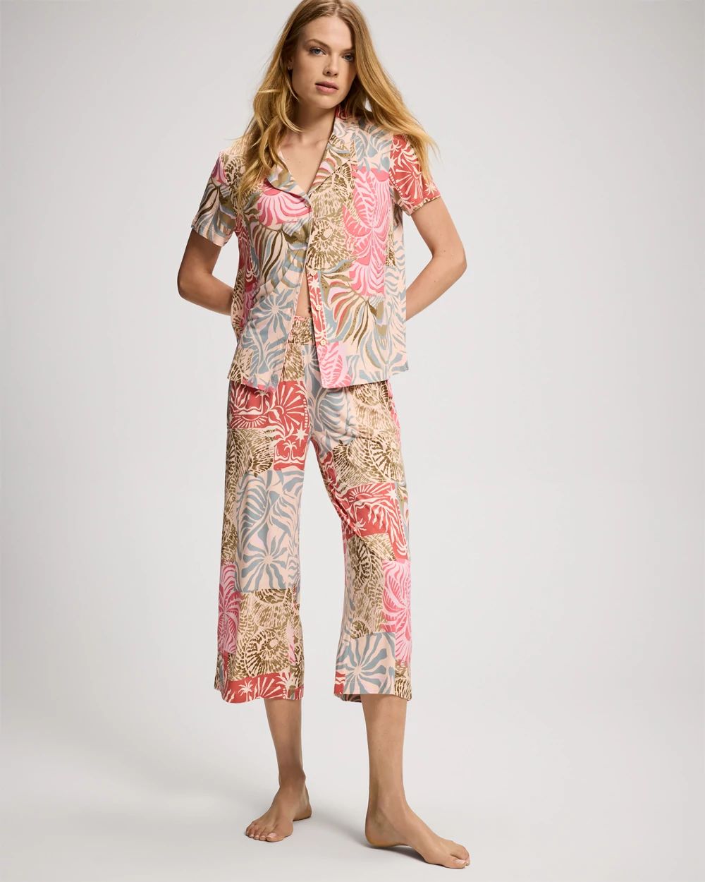 Cool Nights Cropped Pajama Pants