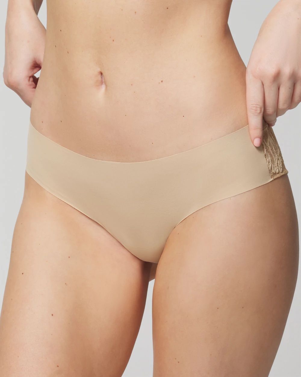 Cheeky Hipster Panty with Lace Back click to view larger image.