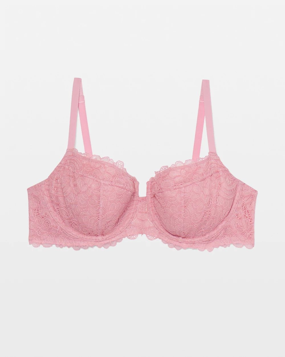 Soma Plunge Unlined Bra with Lace click to view larger image.