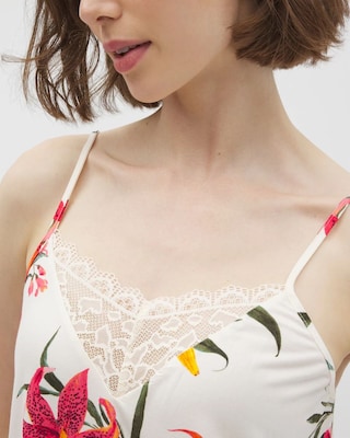 Lace Trim Pajama Cami click to view larger image.