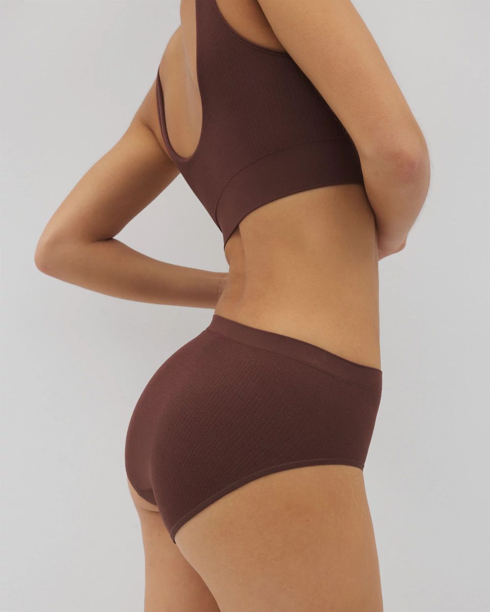 Seamless Rib High-Leg Panty click to view larger image.