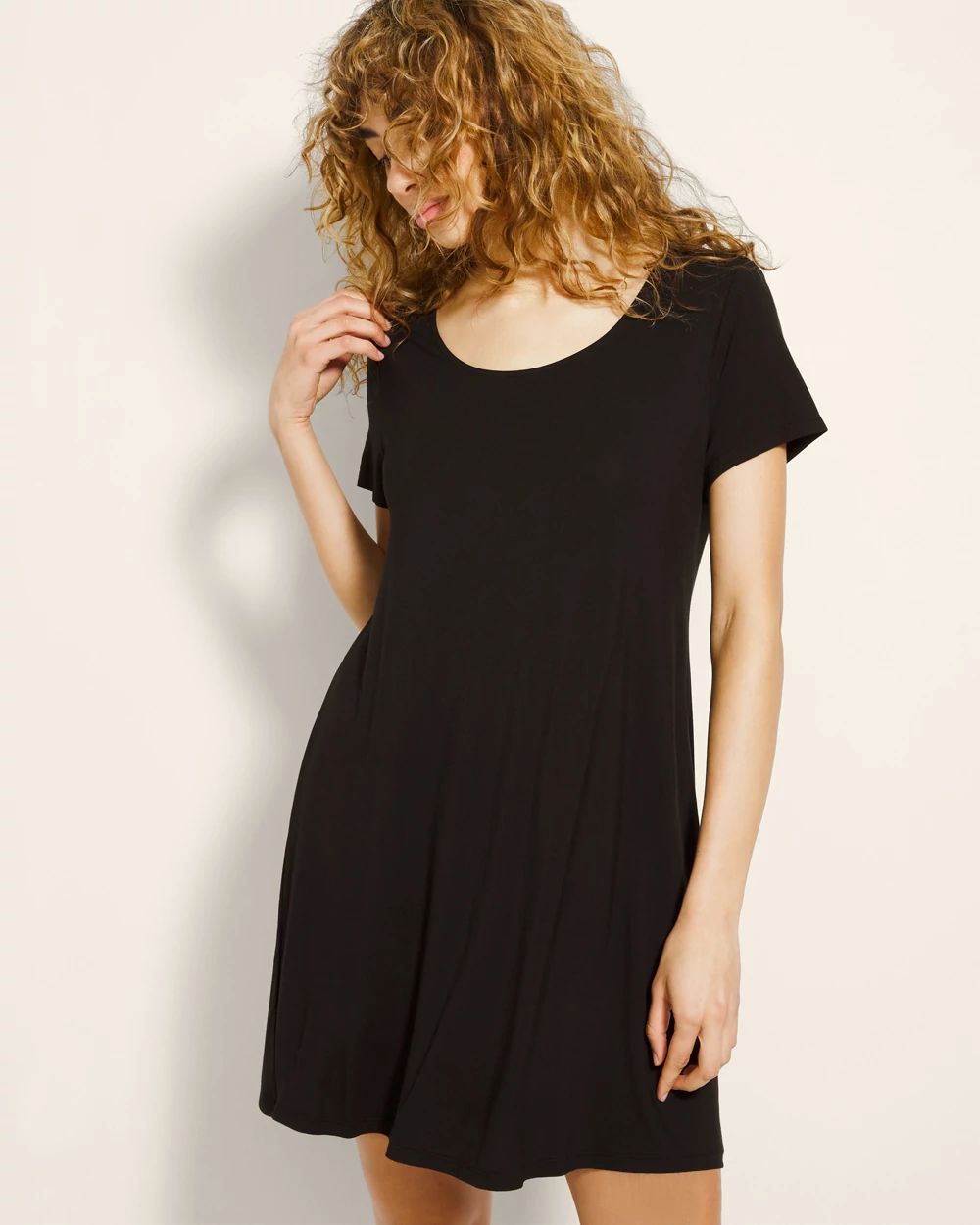 Cool Nights Short Sleeve Scoop Neck Sleepshirt