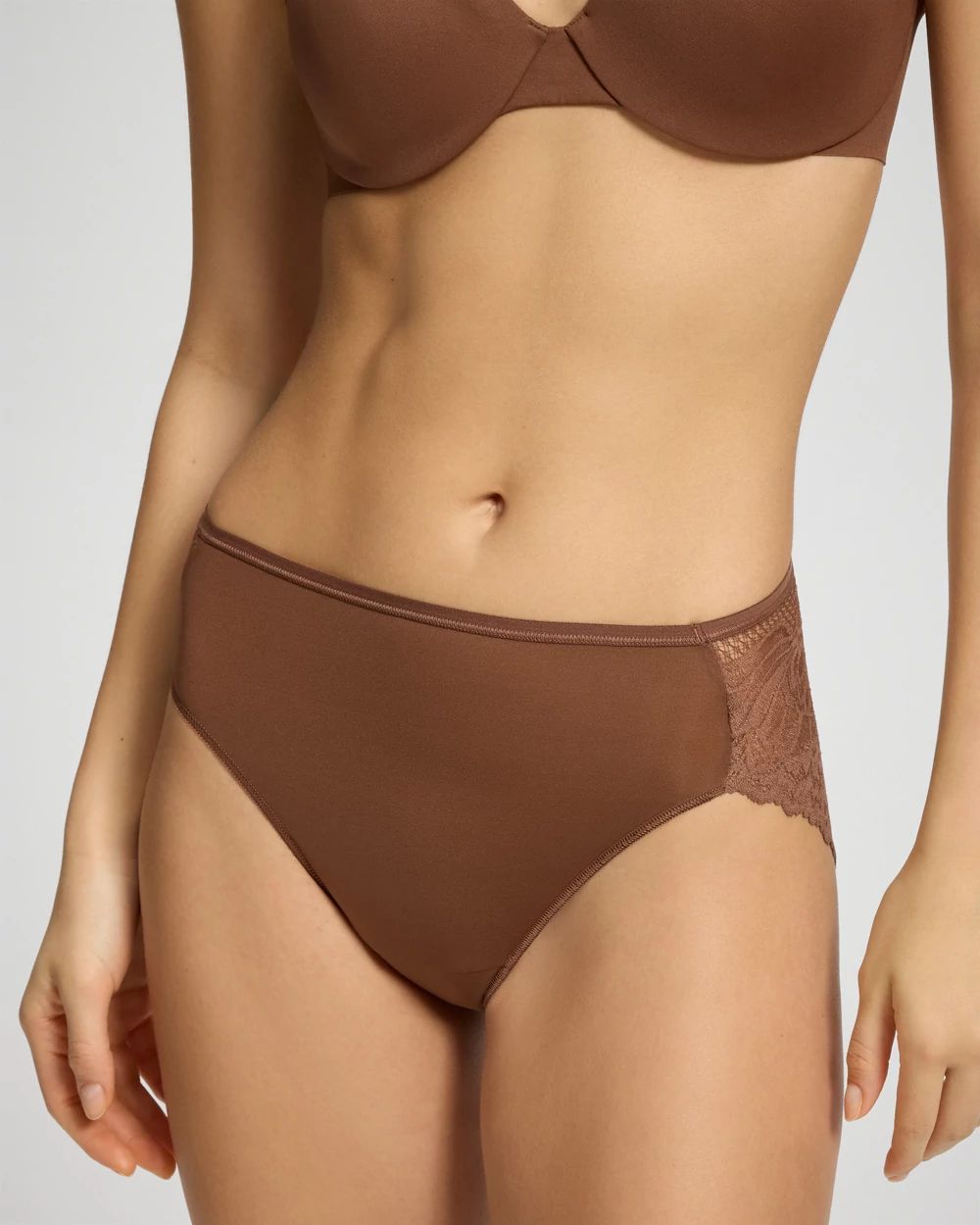 Vanishing Edge Lace Back High-Leg Panty