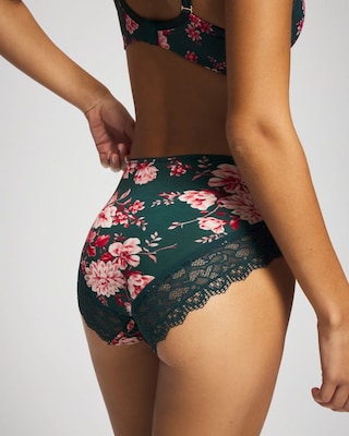 High-Leg Panty with Enchanting Lace click to view larger image.