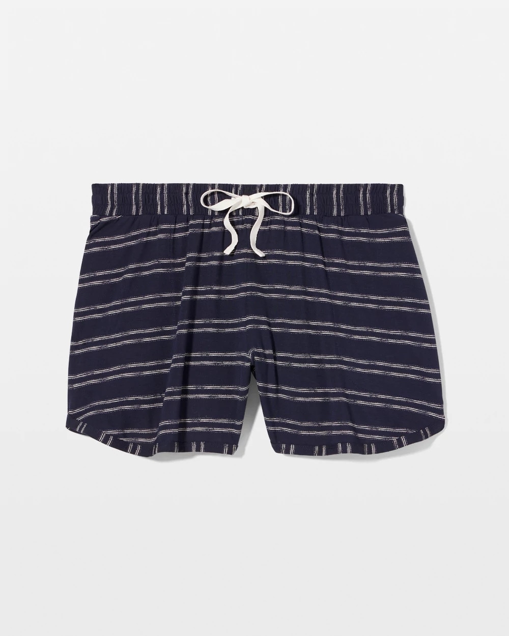 Curved Hem Pajama Shorts