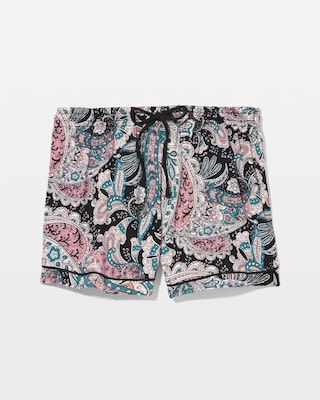 Relaxed Piped Pajama Short click to view larger image.