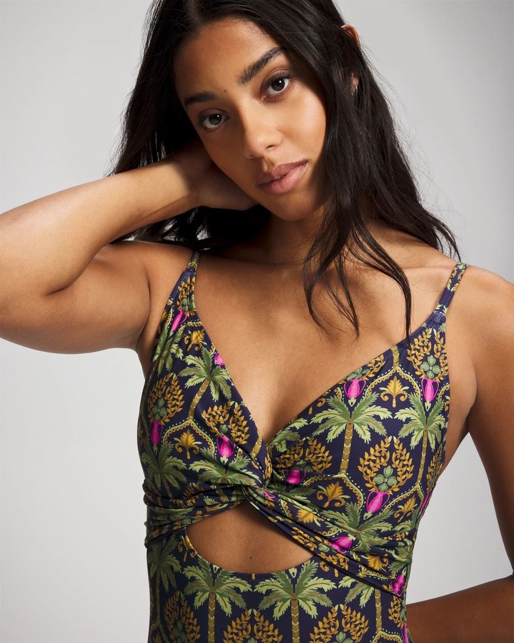 Soma Swim Twist-Front Keyhole One Piece