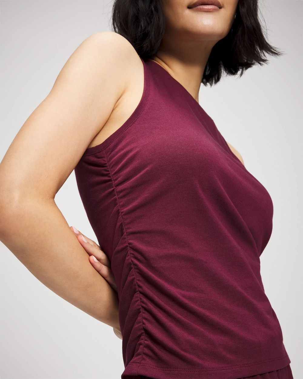 Most Loved Cotton Ruched Pajama Tank