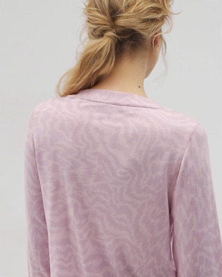 Long-Sleeve V-Neck Pajama Top click to view larger image.