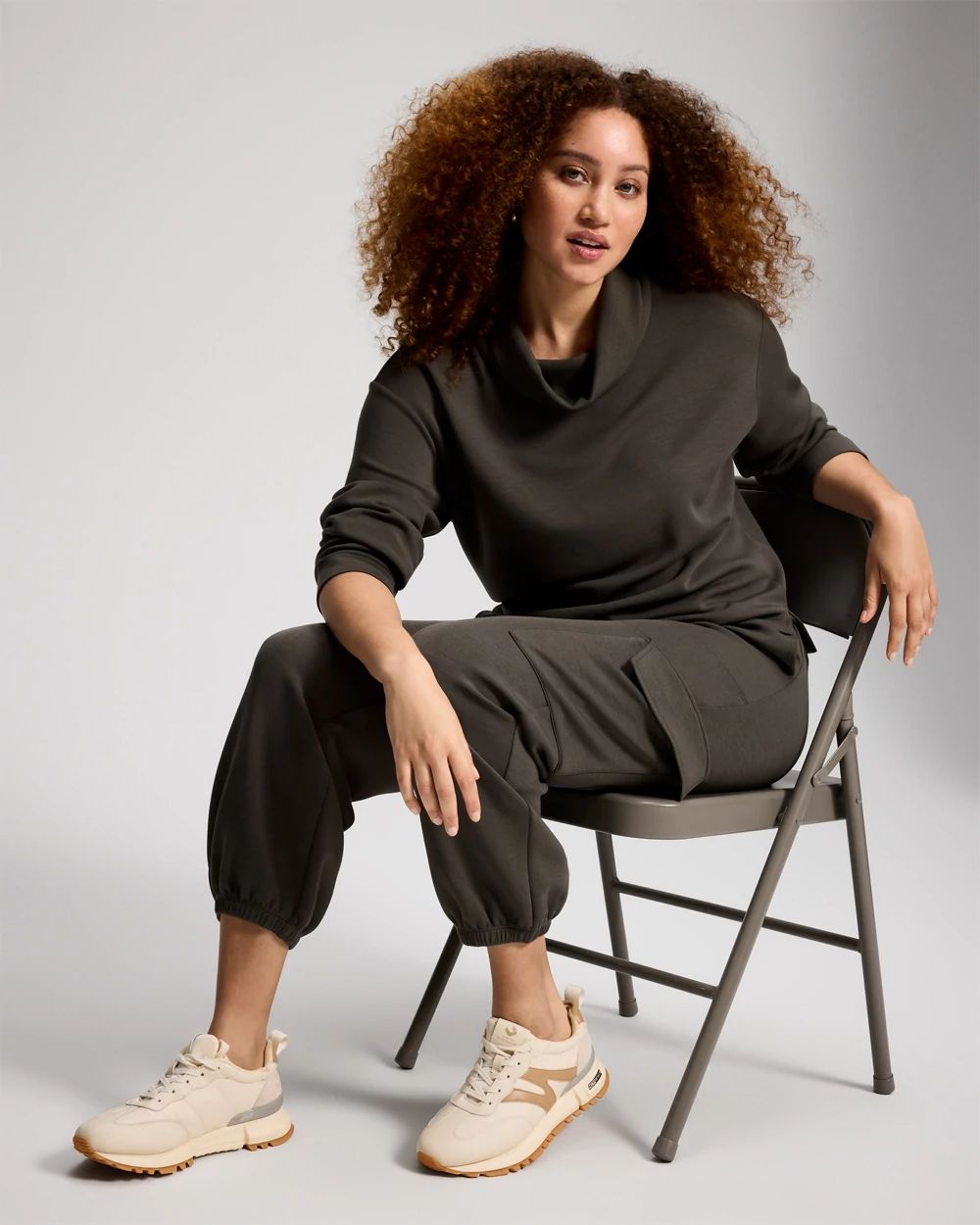 Modern Modal Funnel Neck Top click to view larger image.