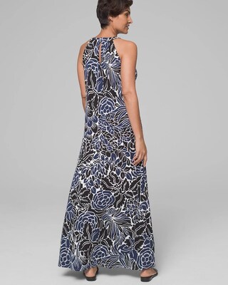 Halter Maxi Dress with Built-In Bra