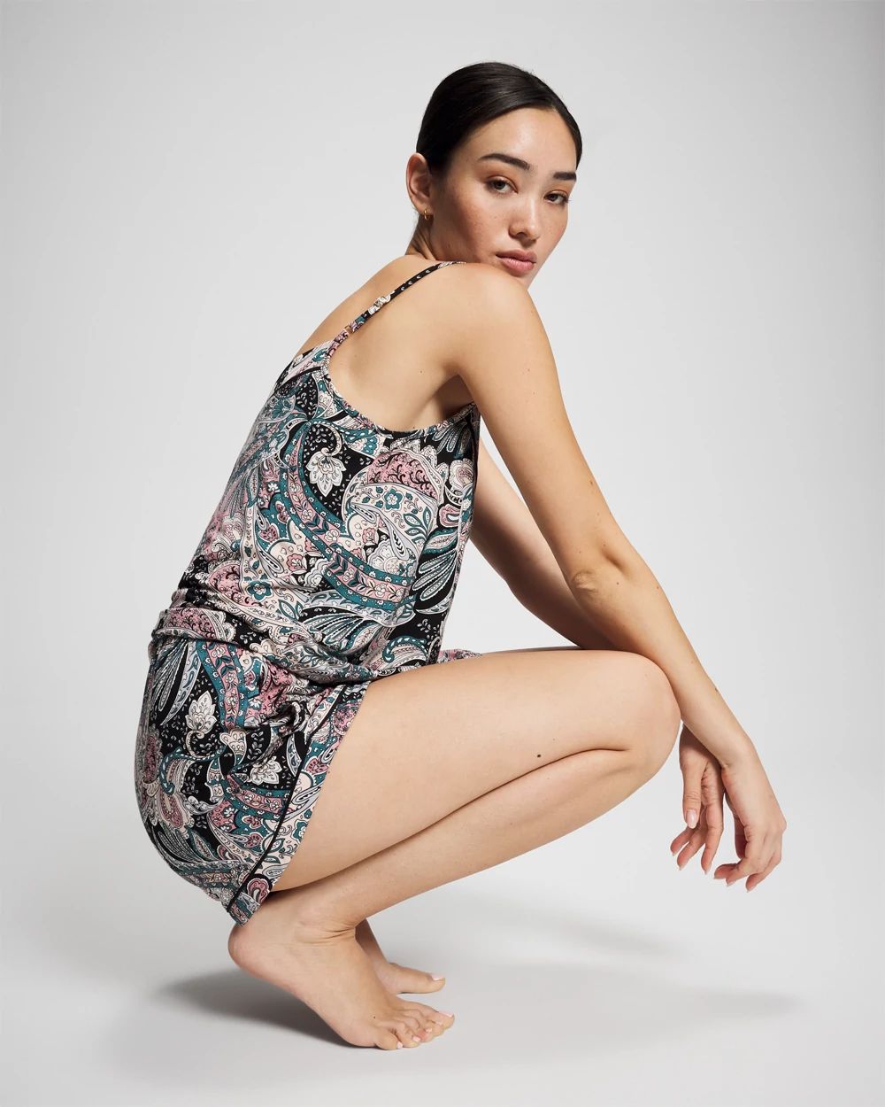 Cool Nights Relaxed Piped Pajama Short