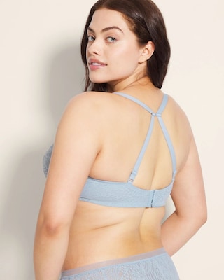 Soma Unlined Perfect Coverage Bra with Stretch Lace click to view larger image.
