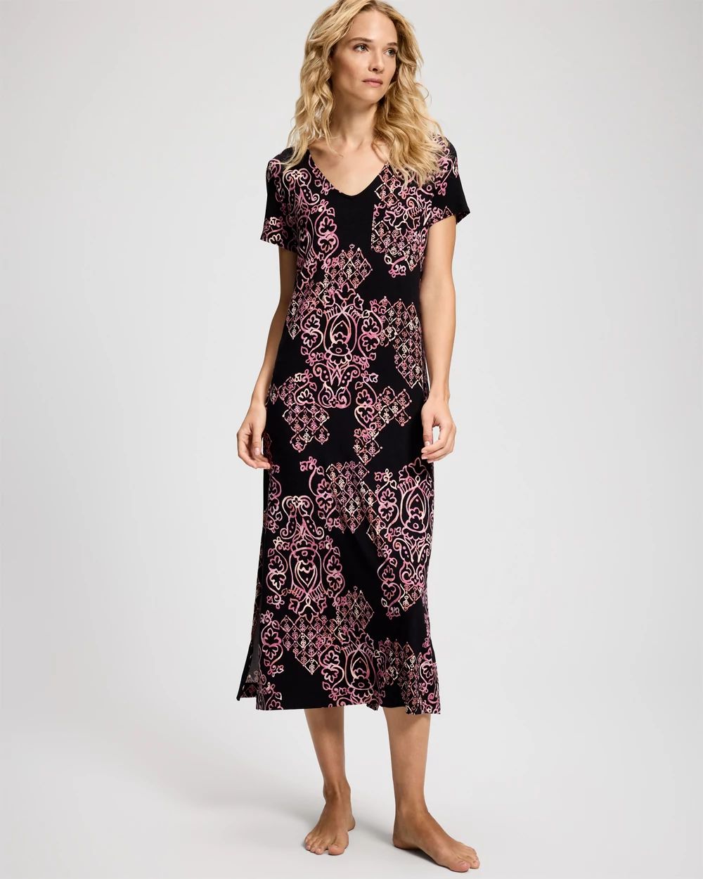 Cool Nights Short Sleeve Long Sleepshirt