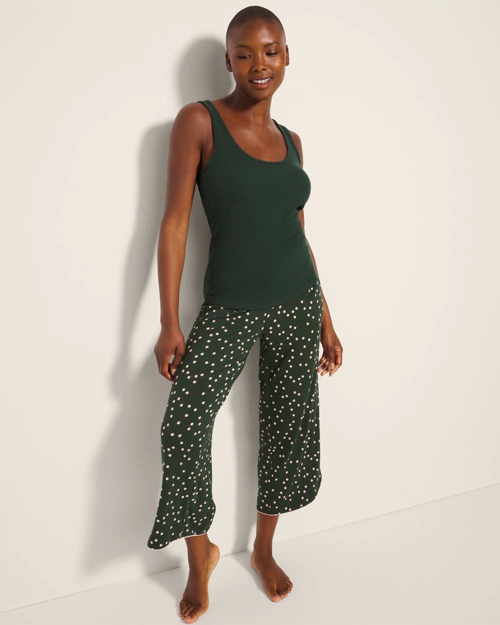 Ribbed Pajama Tank click to view larger image.