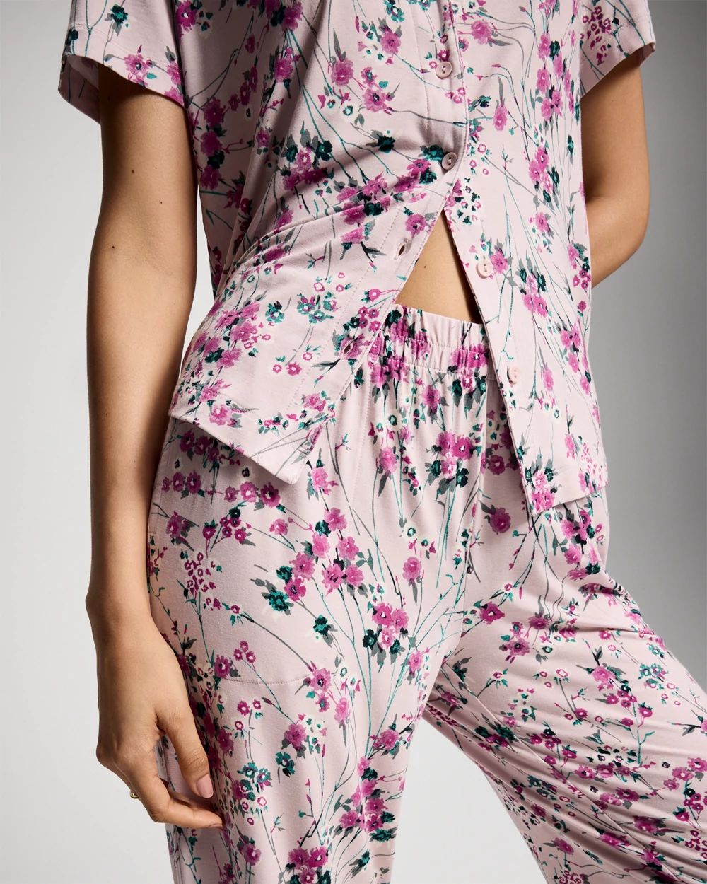 Printed Pajama Pants click to view larger image.
