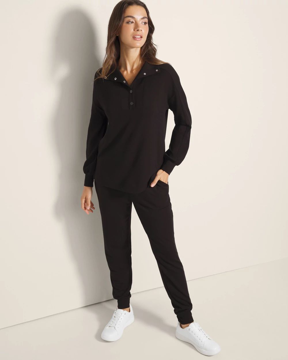 Ultra Soft Fleece Quarter-Snap Sweatshirt