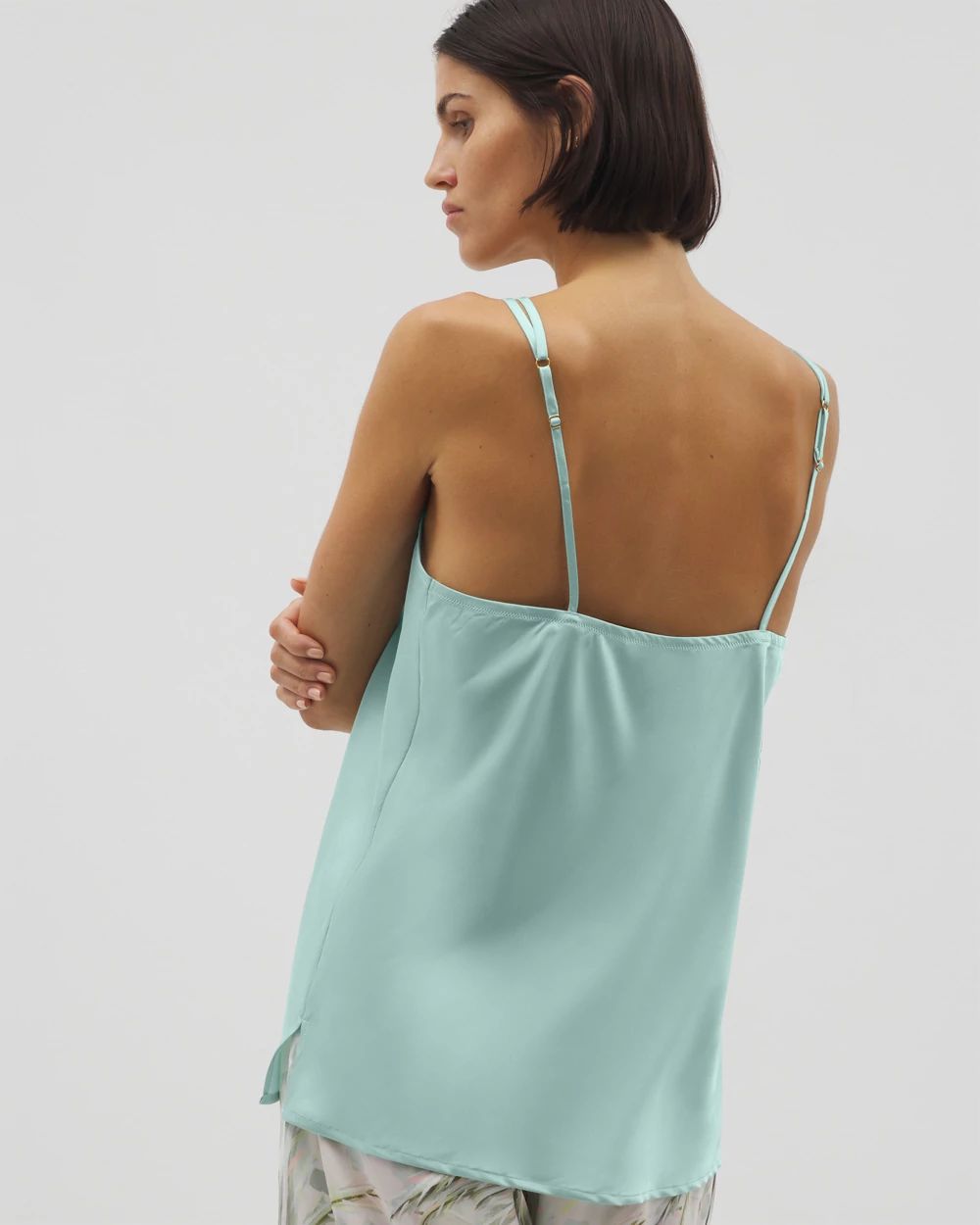 Satin Double Strap Pajama Cami