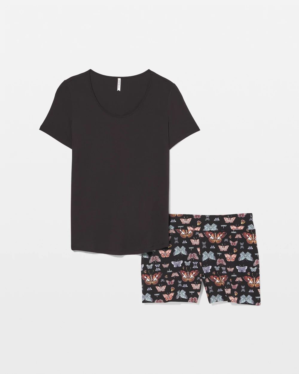 Cool Nights Short Sleeve and Short Pajama Set