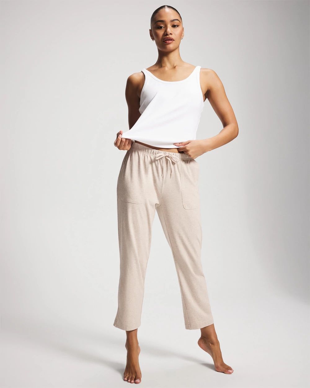 Most Loved Cotton Crop Pajama Pants