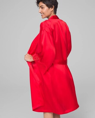 Soma Sensuous Short Robe with Lace