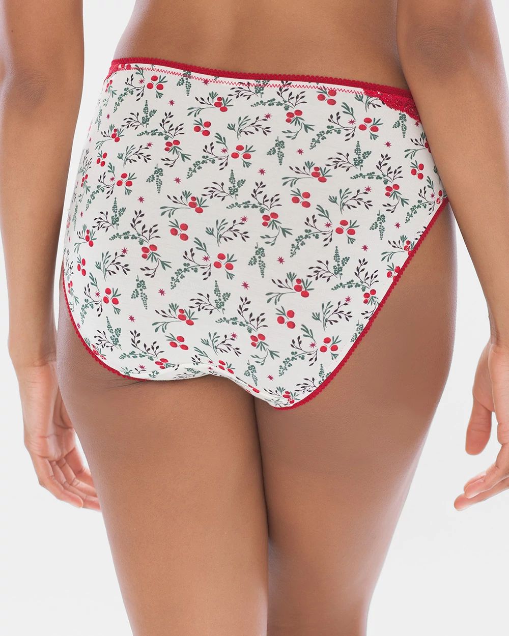 Lace High Leg Brief 5 Pack