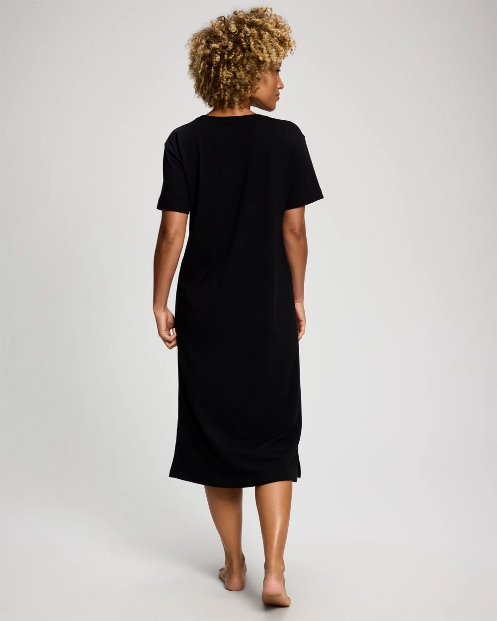 Short-Sleeve Long Sleepshirt click to view larger image.