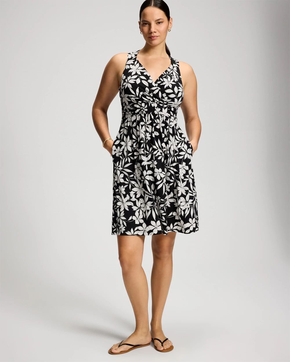 Soft Jersey Cross Back Strap Bra Dress