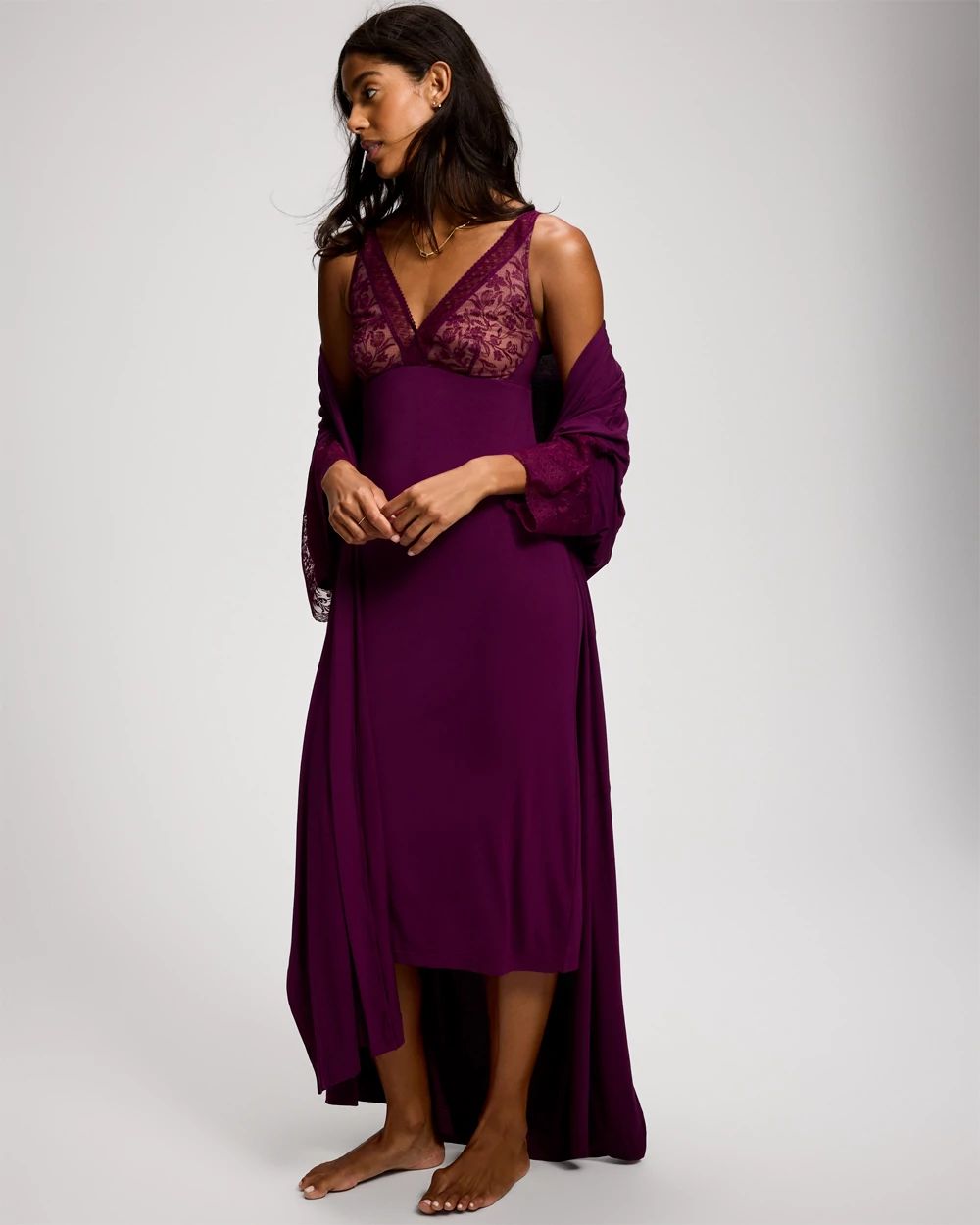 Geo Lace Midi Gown click to view larger image.