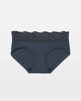 Embraceable Hipster Panty with Crochet Lace Waist click to view larger image.