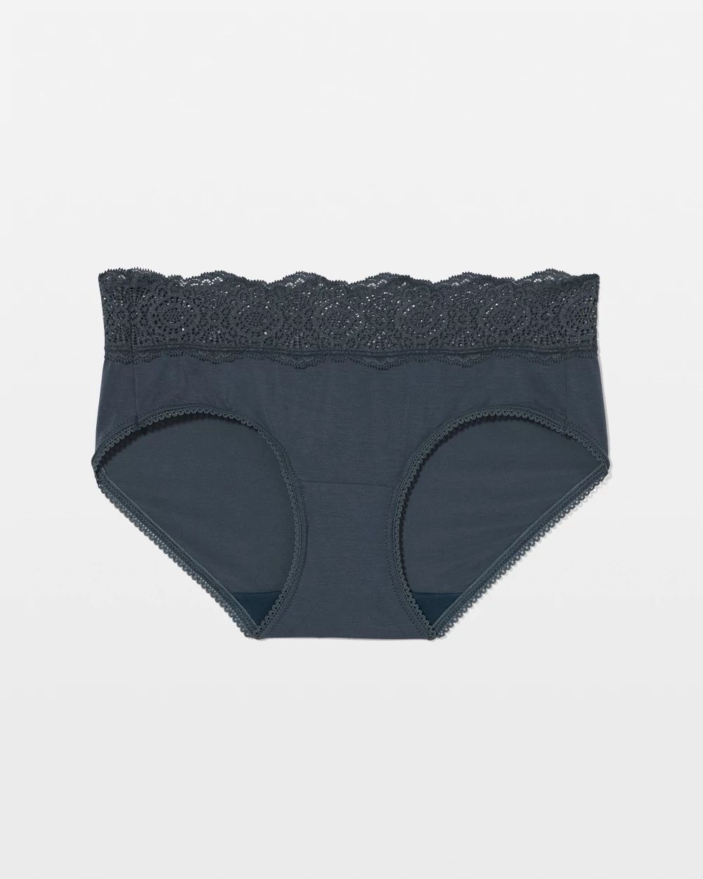 Embraceable Hipster Panty with Crochet Lace Waist click to view larger image.