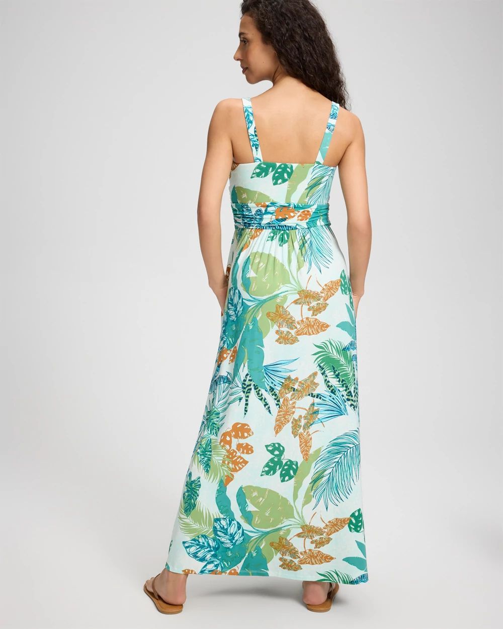Soft Jersey Twist Bodice Maxi Bra Dress