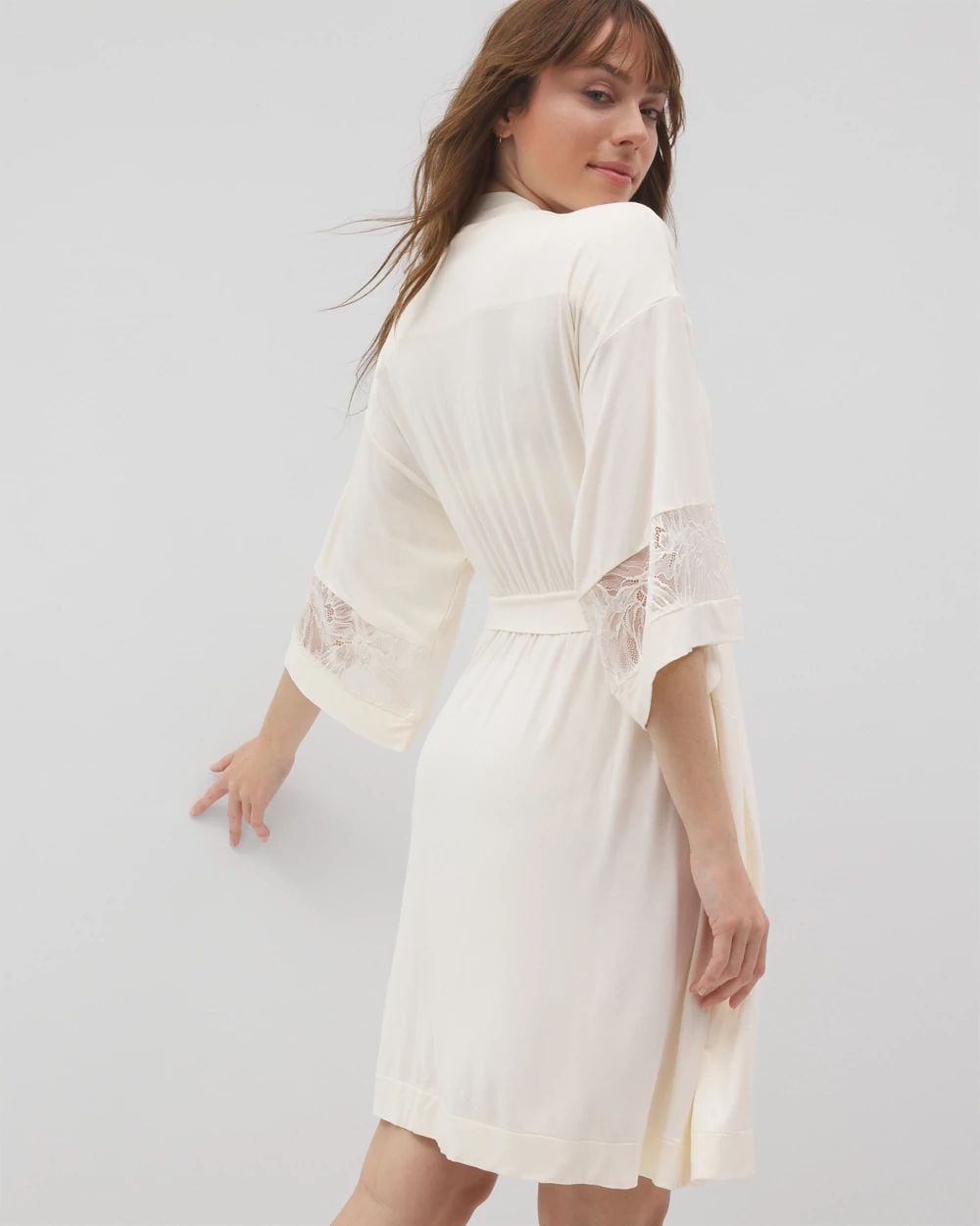 Cool Nights Robe With Lace