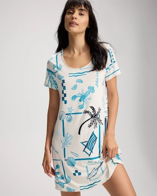 Short Sleeve Scoop Neck Sleepshirt