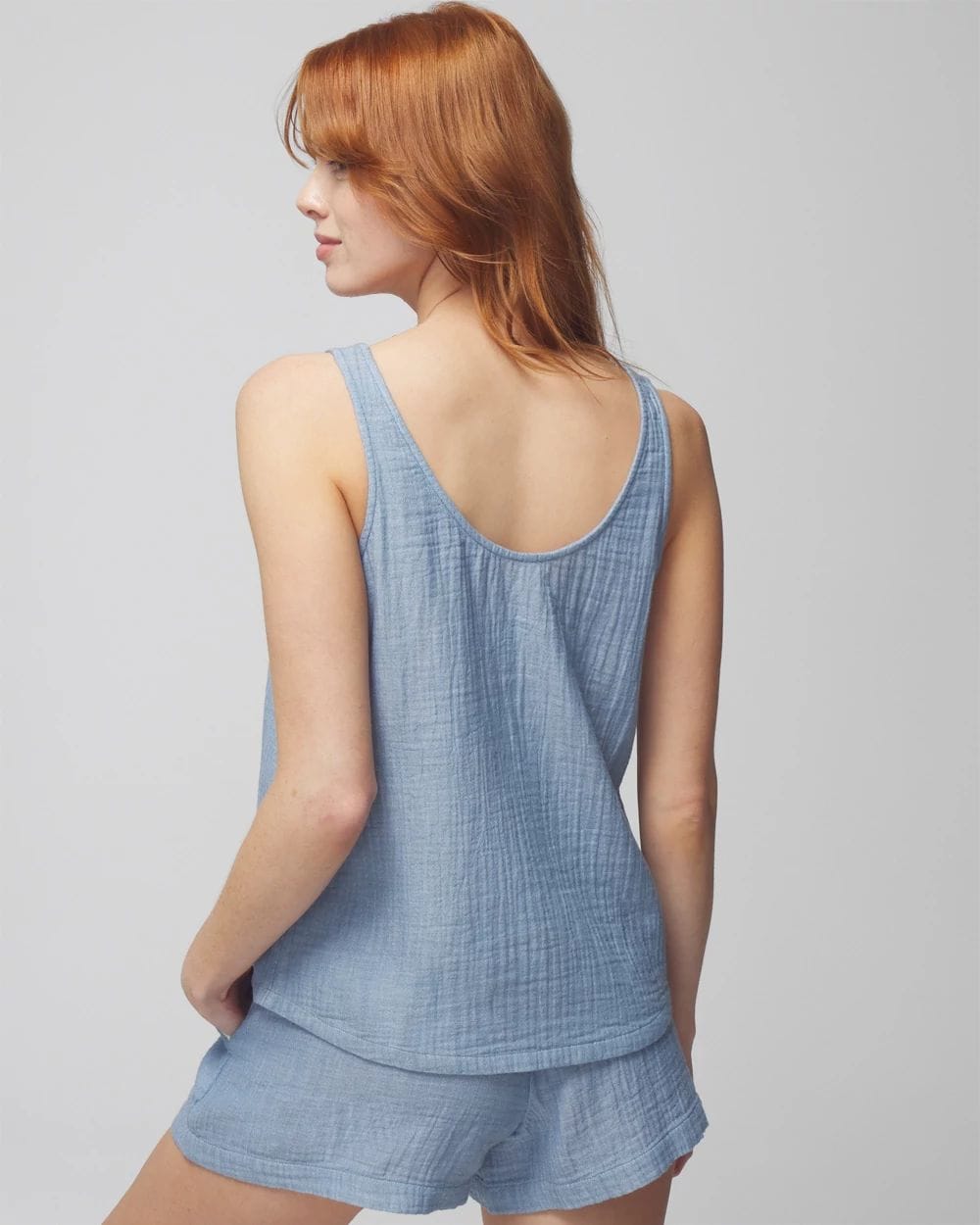 Cotton Gauze Pajama Tank