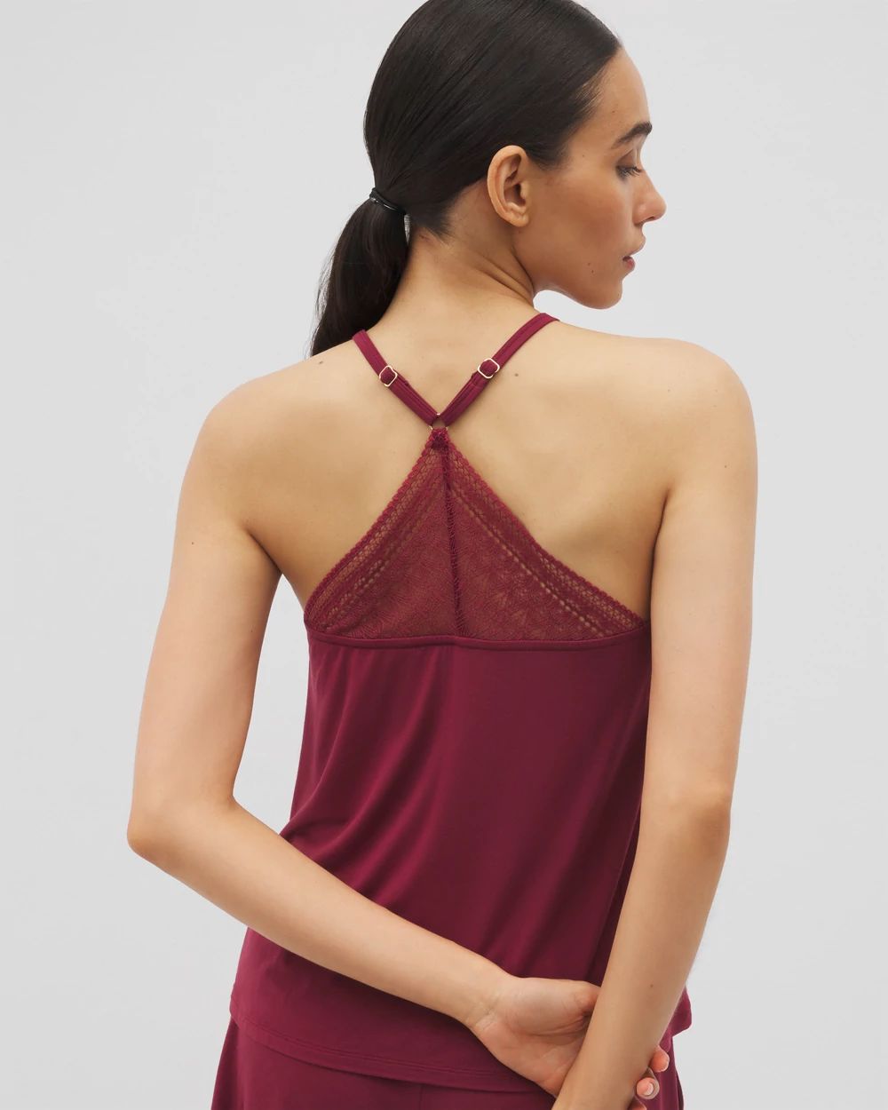 Cool Nights Geo Lace Pajama Cami