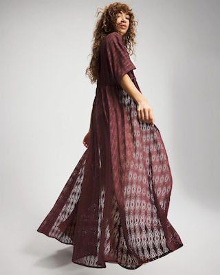 Sunkissed Crochet Open-Front Caftan click to view larger image.