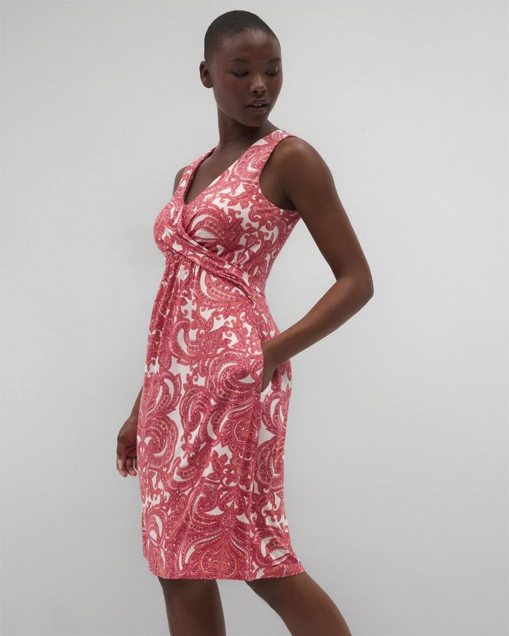 V-Neck Short Bra Dress click to view larger image.