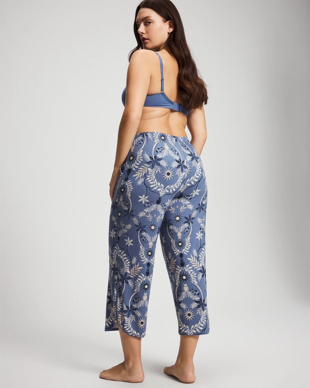 Cool Nights Piped Crop Pajama Pants