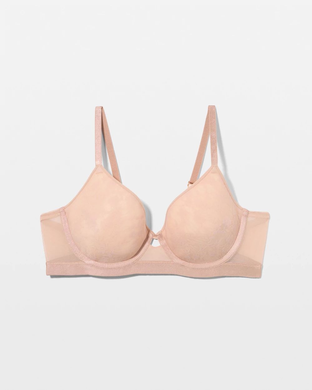Lightly Lined Floral Lace Perfect Coverage Bra click to view larger image.