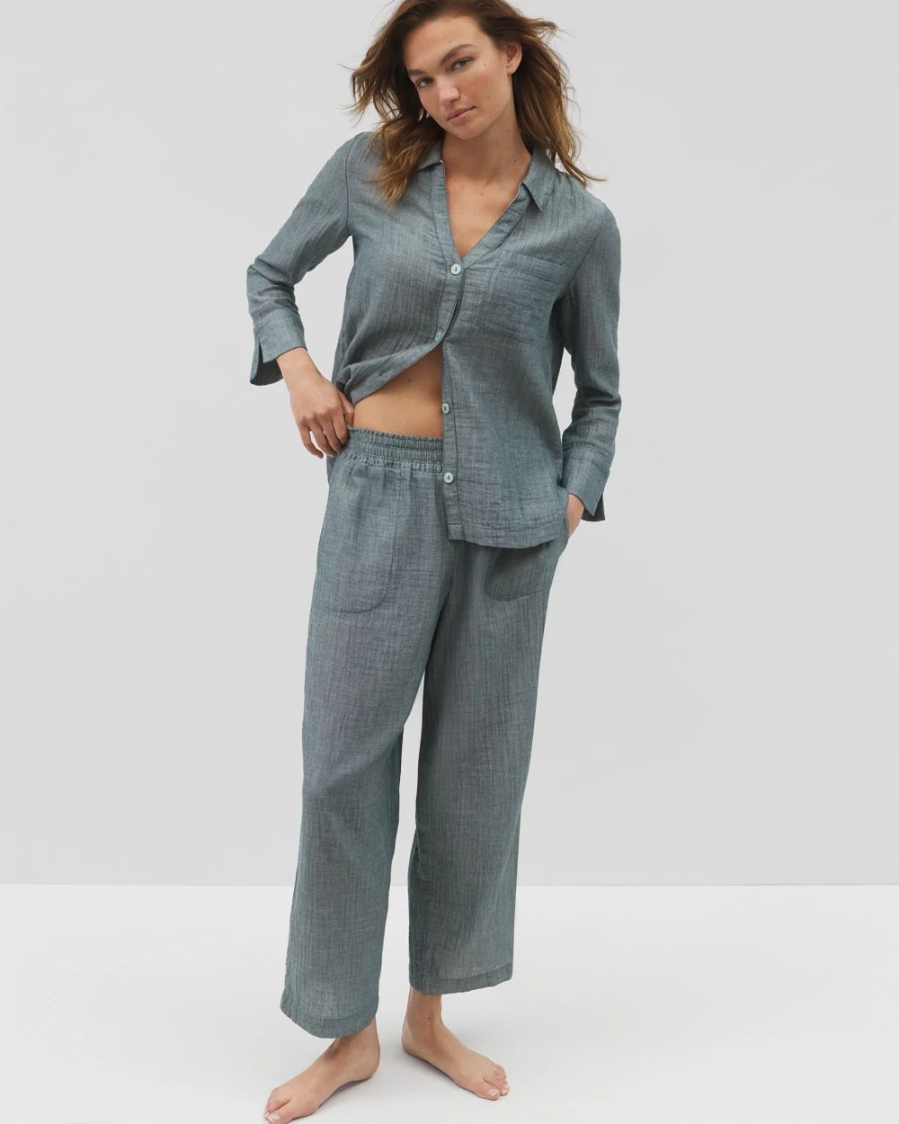 Cotton Gauze Pajama Pant