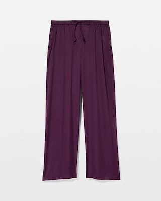 Wide-Leg Pajama Pants click to view larger image.