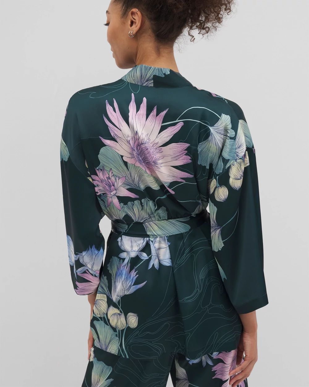 Satin Short Robe
