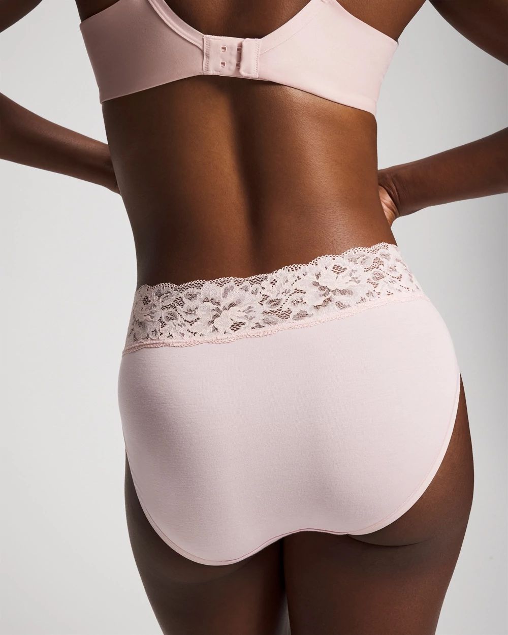 Embraceable High-Leg Brief Panty with Super Soft Signature Lace