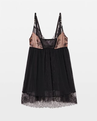 Mesh and Lace Chemise click to view larger image.