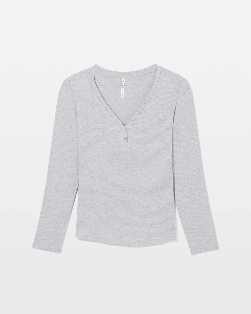 Long-Sleeve Pajama Henley click to view larger image.