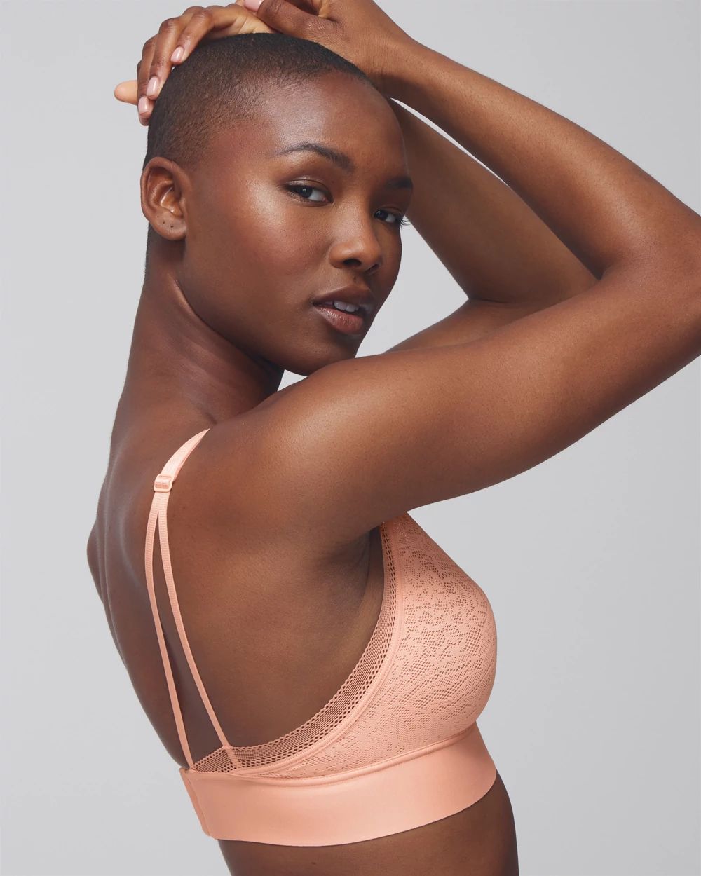 Triangle Bralette with Lace click to view larger image.