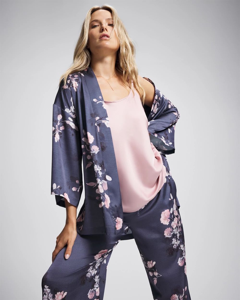 Satin Short Robe
